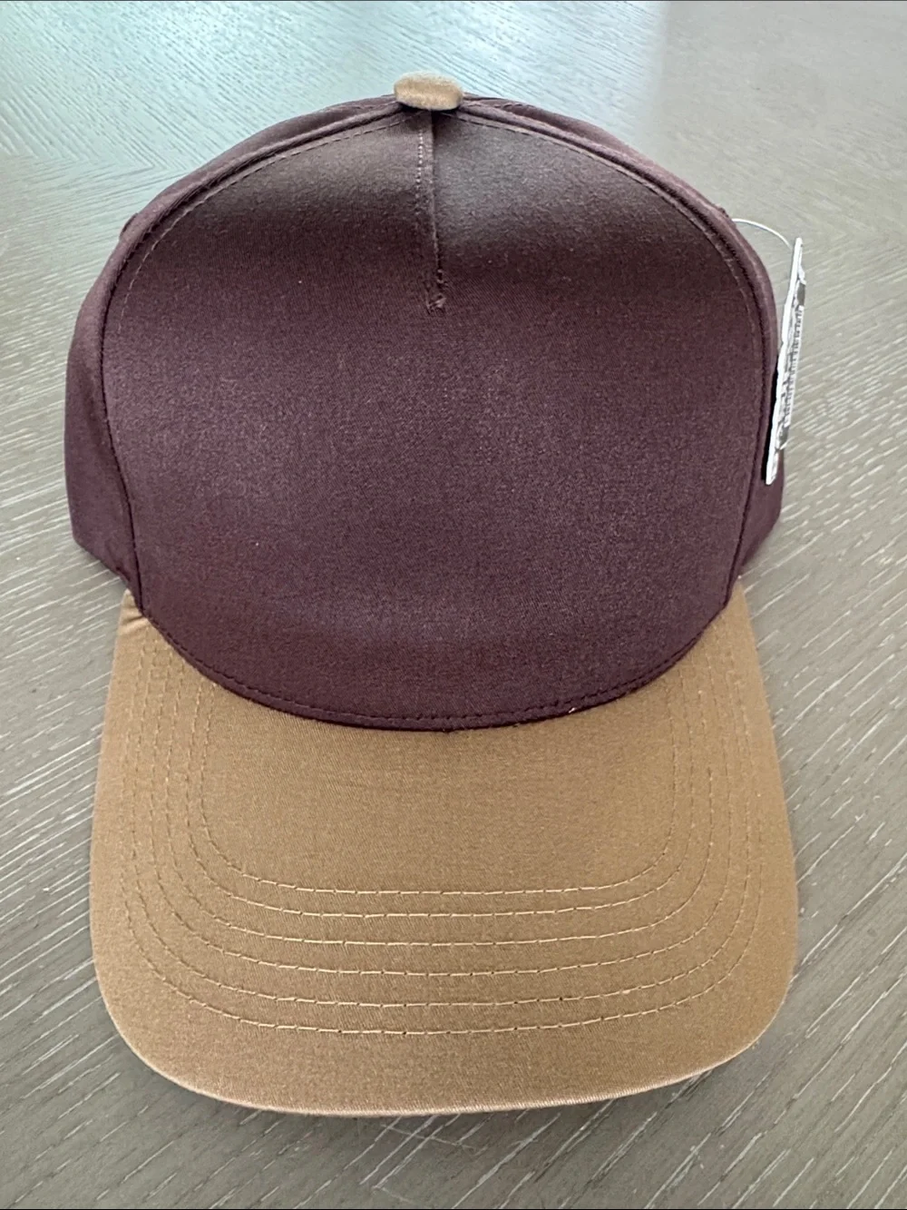 New Two-Tone Brown and Tan SnapBack Cap